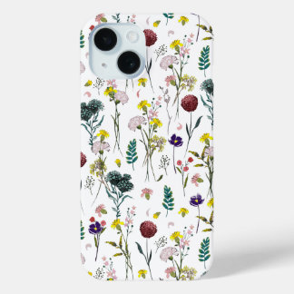 Coque Pour iPhone 15 Fleur Sauvage Vibrante