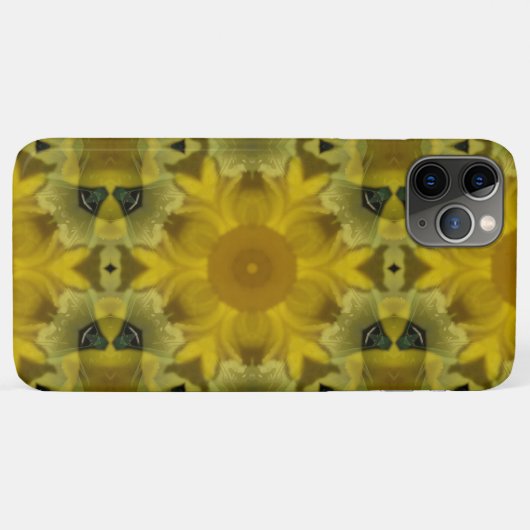Coques Case-Mate iPhone Fleur soleil éclate dorée (Dos (Horizontal))