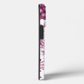 Coques Case-Mate iPhone Fleur spirale rose et blanc Motif (Verso / Droite)