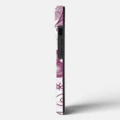 Coques Case-Mate iPhone Fleur spirale rose et blanc Motif (Verso / Gauche)