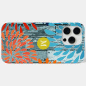 Coques Case-Mate iPhone Fleur StarBurst vintage personnalisée (Verso (horizontal))