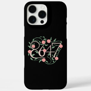 Coques iPhone 16 Pro Max Fleur subtile anti Trump 8647 86 47 Boho