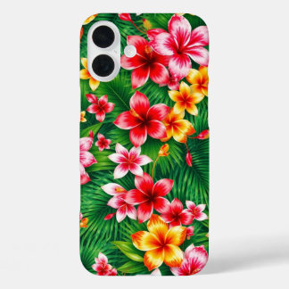 Coques iPhone 16 Plus Fleur tropicale