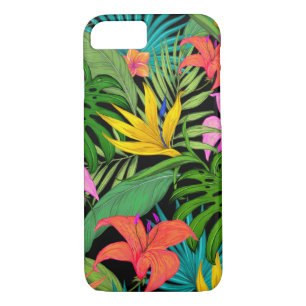Case-Mate iPhone Case Fleur tropicale et feuille de palmier coloré hawaï