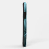 Coques Case-Mate iPhone Fleur Turquoise Magnifique Fractale (Dos/Droite)