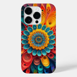 Coque Pour iPhone 14 Pro Fleur unique 3D