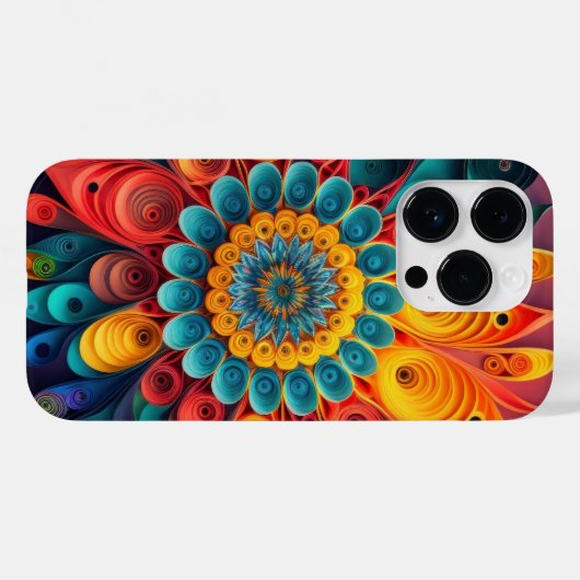 Coques Case-Mate iPhone Fleur unique 3D (Verso (horizontal))