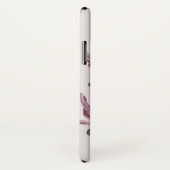 Coques Case-Mate iPhone Fleur violet foncé esthétique (Dos/Droite)