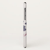 Coques Case-Mate iPhone Fleur violet foncé esthétique (Dos/Gauche)