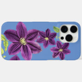 Coques Case-Mate iPhone fleur violette (Verso (horizontal))