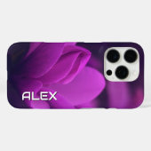 Coques Case-Mate iPhone Fleur violette dans la lumière douce (Verso (horizontal))