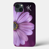 Coques Case-Mate iPhone Fleur Violette Monogrammée (Verso)