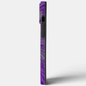 Coques Case-Mate iPhone Fleur Violette Psychedelique Art Fractal Abstrait (Verso / Gauche)