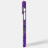 Coques Case-Mate iPhone Fleur Violette Psychedelique Art Fractal Abstrait (Verso / Gauche)