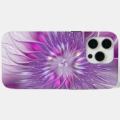 Coques Case-Mate iPhone Fleur violette rose Passion Abstrait Art fractal (Verso (horizontal))