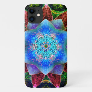 Case-Mate iPhone Case Fleur virtuelle bleu rustique ou lugubre