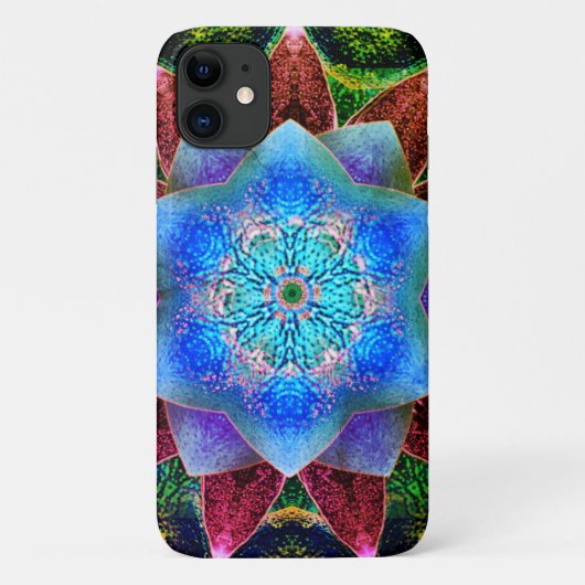 Coques Case-Mate iPhone Fleur virtuelle bleu rustique ou lugubre (Dos)