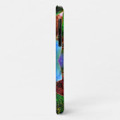 Coques Case-Mate iPhone Fleur virtuelle bleu rustique ou lugubre (Dos/Gauche)