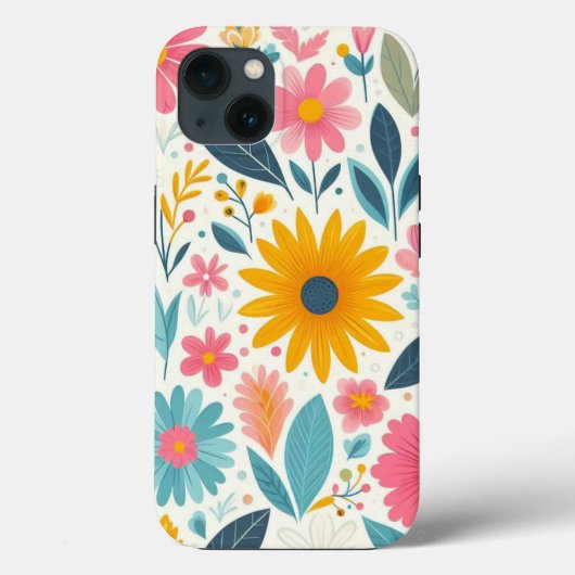 Coques Case-Mate iPhone Fleurie Brillante (Verso)