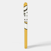 Coques Case-Mate iPhone fleurie sur jaune personnalisé (Verso / Gauche)