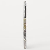 Coques Case-Mate iPhone Fleurir Avec Or Moderne Fleur Abstraite Fractale (Dos/Gauche)