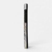 Coques Case-Mate iPhone Fleurir Avec Or Moderne Fleur Abstraite Fractale (Dos/Gauche)