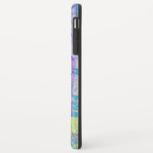 Coques Case-Mate iPhone Fleurir en Violet Bleu (Dos/Gauche)