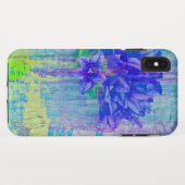 Coques Case-Mate iPhone Fleurir en Violet Bleu (Dos (Horizontal))