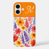 Coques Case-Mate iPhone fleurit de jardin d'été brillant (Verso)