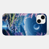 Coques Case-Mate iPhone Fleurit sous un ciel étoilé (Verso (horizontal))