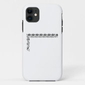 Coques Case-Mate iPhone fleuron de bordure d'angle (Dos)