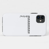 Coques Case-Mate iPhone fleuron de bordure d'angle (Dos (Horizontal))