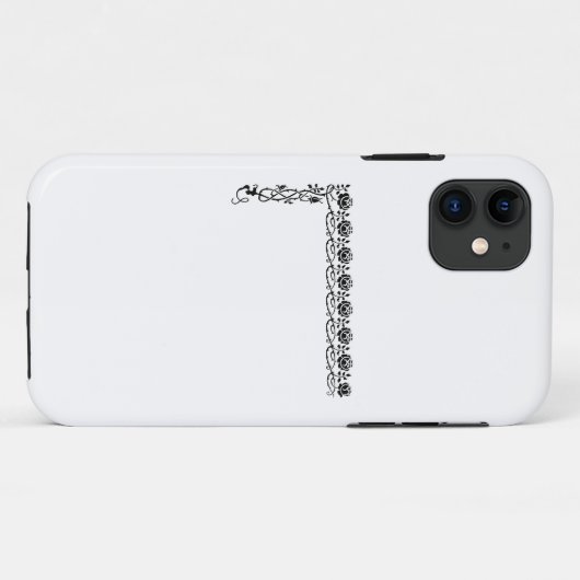 Coques Case-Mate iPhone fleuron de bordure d'angle (Dos (Horizontal))
