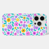 Coques Case-Mate iPhone Fleuron violet élégant (Verso (horizontal))
