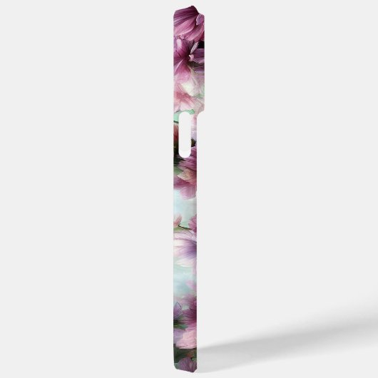 Coques Case-Mate iPhone Fleurs à éclaboussures de fleurs de cerisier (Verso / Droite)