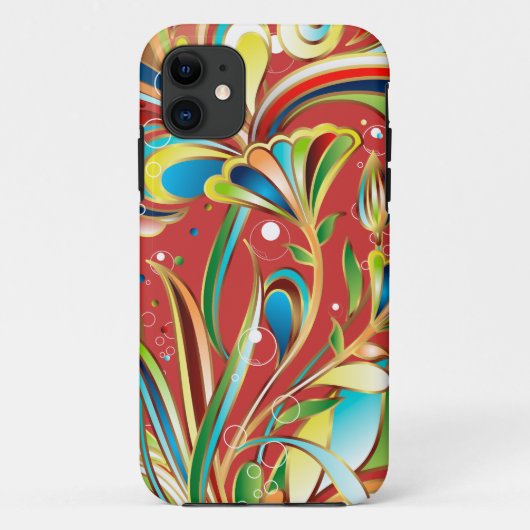 Coques Case-Mate iPhone Fleurs à flammes magnifiques (Dos)