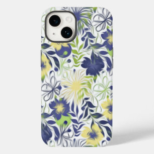 Coque Pour iPhone 14 Fleurs Abstraites