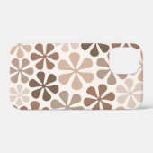 Coques Case-Mate iPhone Fleurs Abstraites (B) Crème Brown de Taupe (Verso (horizontal))