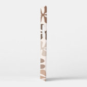 Coques Case-Mate iPhone Fleurs Abstraites (B) Crème Brown de Taupe (Verso / Droite)