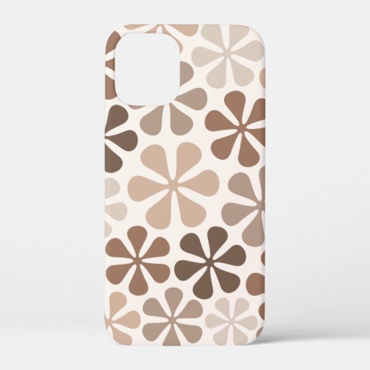 Coques Case-Mate iPhone Fleurs Abstraites (B) Crème Brown de Taupe (Verso)