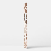 Coques Case-Mate iPhone Fleurs Abstraites (B) Crème Brown de Taupe (Verso / Droite)