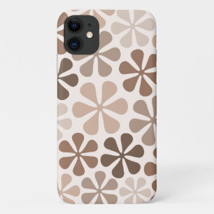 Case-Mate iPhone Case Fleurs Abstraites (B) Crème Brown de Taupe