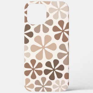 Case-Mate iPhone Case Fleurs Abstraites (B) Crème Brown de Taupe