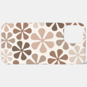 Coques Case-Mate iPhone Fleurs Abstraites (B) Crème Brown de Taupe (Verso / Droite)
