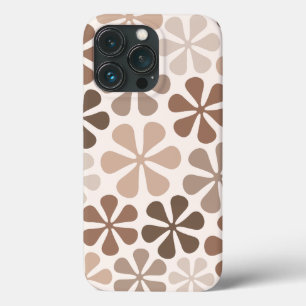 Case-Mate iPhone Case Fleurs Abstraites (B) Crème Brown de Taupe