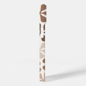 Coques Case-Mate iPhone Fleurs Abstraites (B) Crème Brown de Taupe (Verso / Droite)