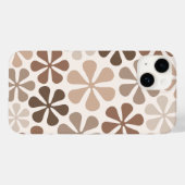 Coques Case-Mate iPhone Fleurs Abstraites (B) Crème Brown de Taupe (Verso (horizontal))