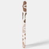 Coques Case-Mate iPhone Fleurs Abstraites (B) Crème Brown de Taupe (Verso / Droite)