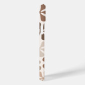 Coques Case-Mate iPhone Fleurs Abstraites (B) Crème Brown de Taupe (Verso / Droite)
