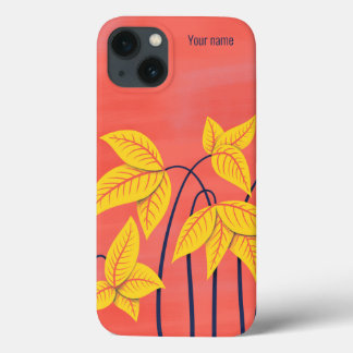 Case-Mate iPhone Case Fleurs Abstraites Coral Floral Nom géométrique